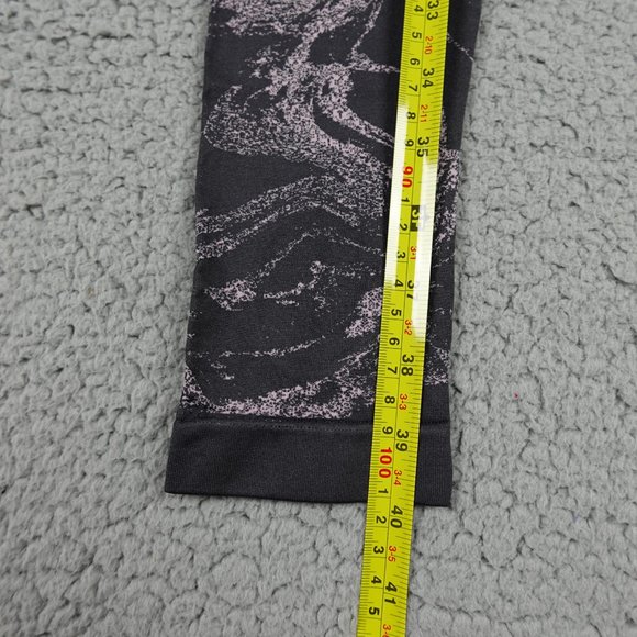 Fabletics High Rise Leggings Womens Extra Small Gray Pink Marble Stretch Running - Picture 3 of 13